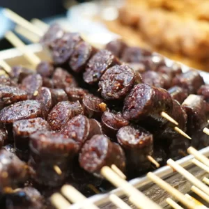 KPop Group-Seoul Travel Quiz Sundae (blood sausage)