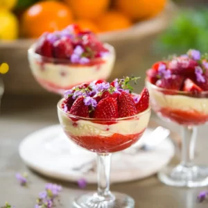 Pick Strawberry Treats To See What You'll Do This Spring Quiz Strawberry posset
