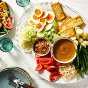 This Street Food Quiz Knows Which Monument You Are Gado-gado (Indonesian vegetable salad with peanut sauce)