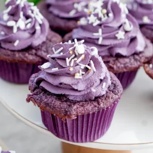 This Cupcake Quiz Will Reveal What Your Fortune Cookie Says Ube cupcake