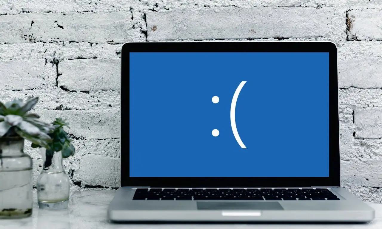 Computer crash BSOD blue screen of death