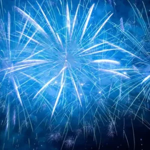 Fireworks Trivia Quiz Blue fireworks