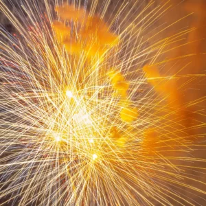 Fireworks Trivia Quiz Yellow fireworks