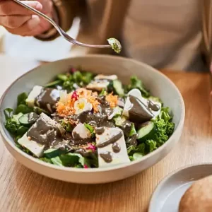 KPop Group-Seoul Travel Quiz Dubu salad (tofu salad)