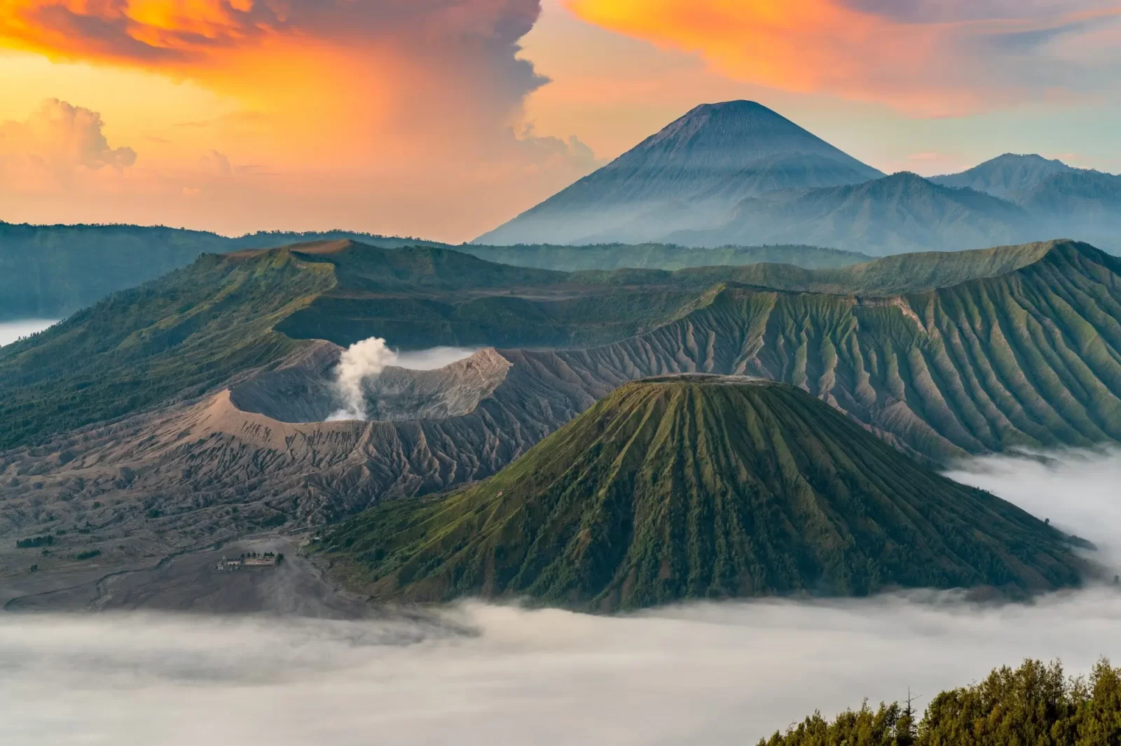 Mount Bromo Volcano in Indonesia