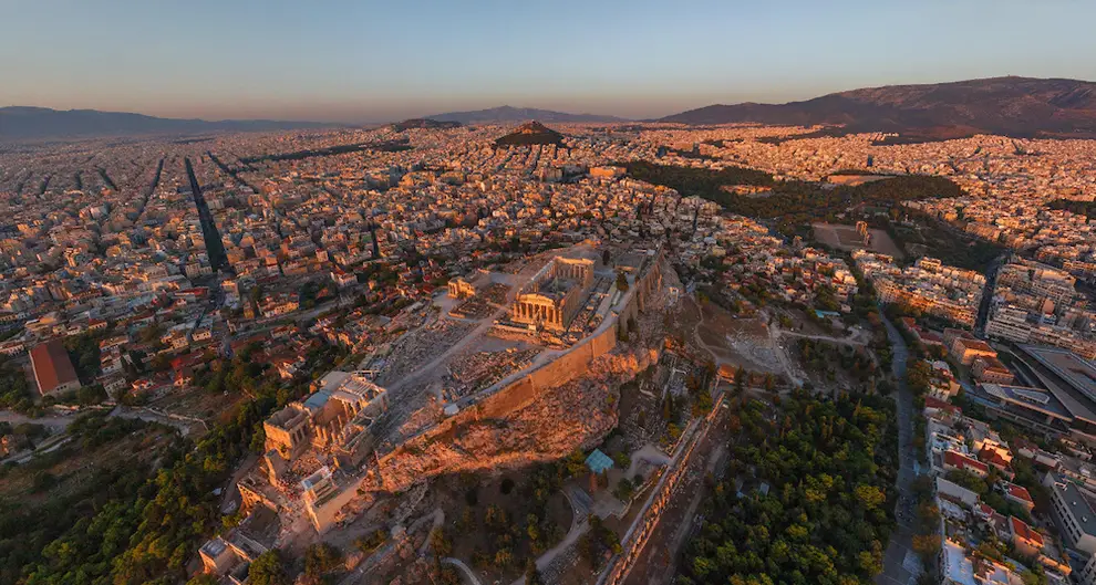Only Geography Wizard Can Name All Cities From Bird's-E… Quiz Athens, Greece aerial view
