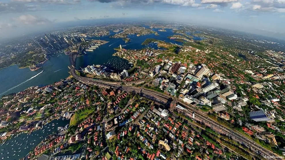 Only Geography Wizard Can Name All Cities From Bird's-E… Quiz Sydney, Australia aerial view