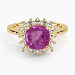 Engagement Rings Quiz Dark pink ring 2