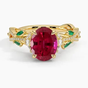 Engagement Rings Quiz Dark pink ring 3