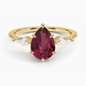 Engagement Rings Quiz Dark pink ring 5