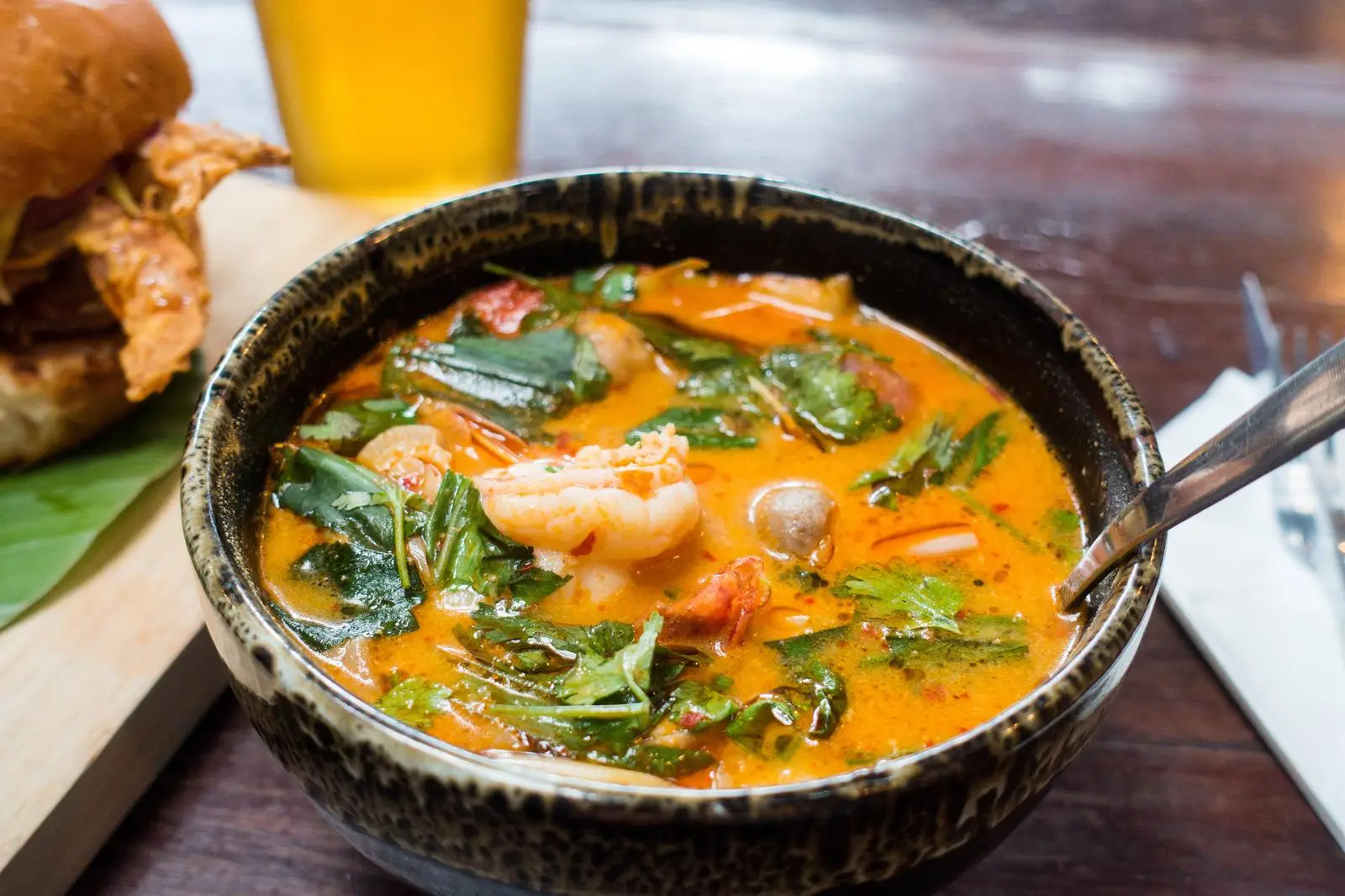 Tom yum soup Thai hot and sour soup