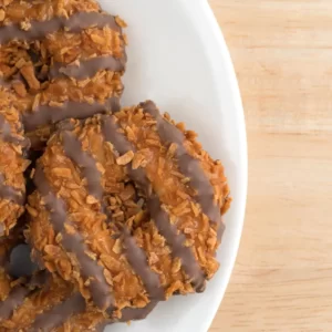 Cookie Pizza Quiz Caramel coconut cookie