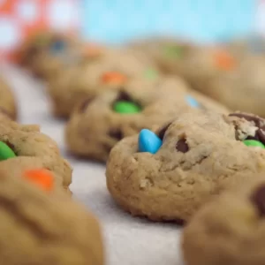 Cookie Pizza Quiz M&M\'s cookie