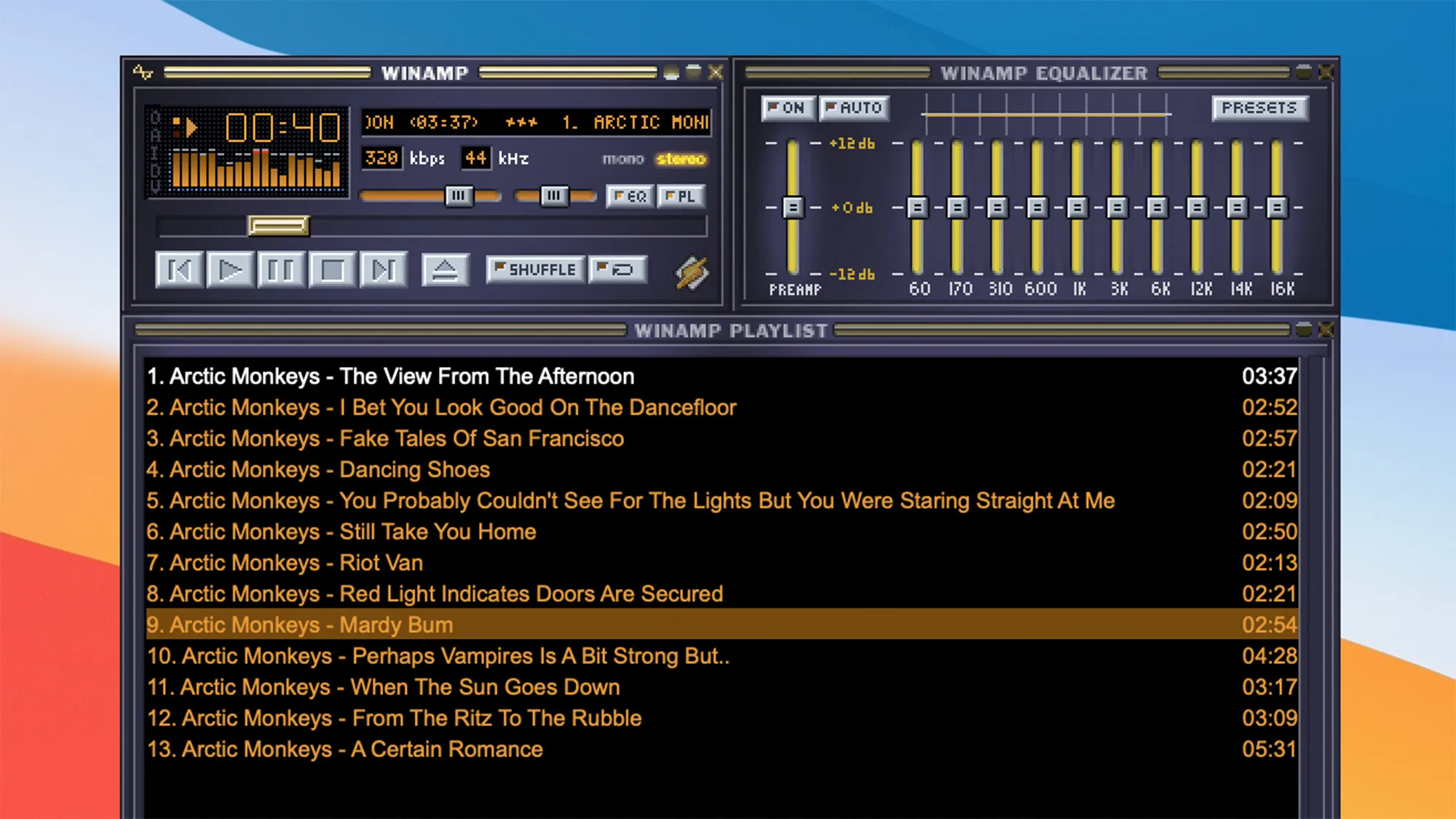 90s Internet Quiz Winamp