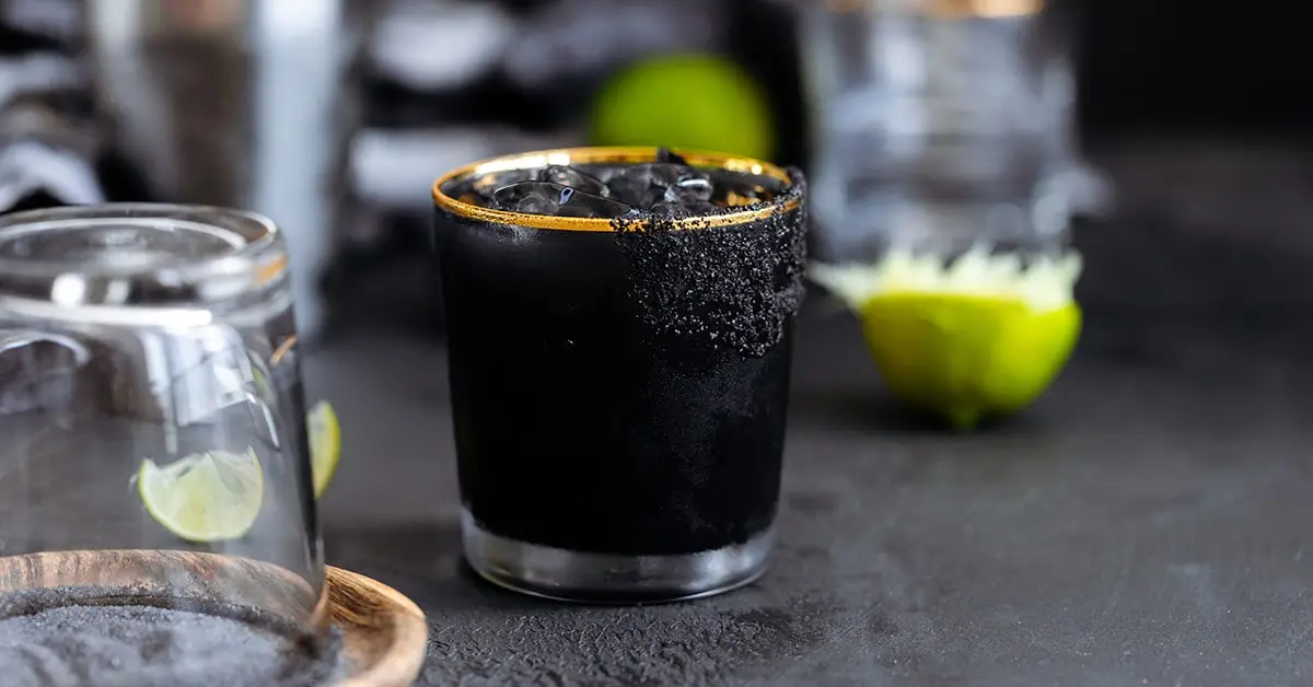 Black Food Halloween Quiz Black margarita