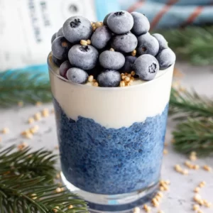 Blue Food Personality Quiz Spirulina parfait