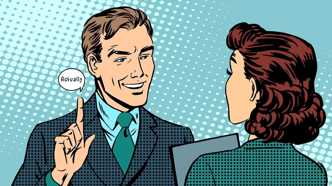 Mansplaining interruption