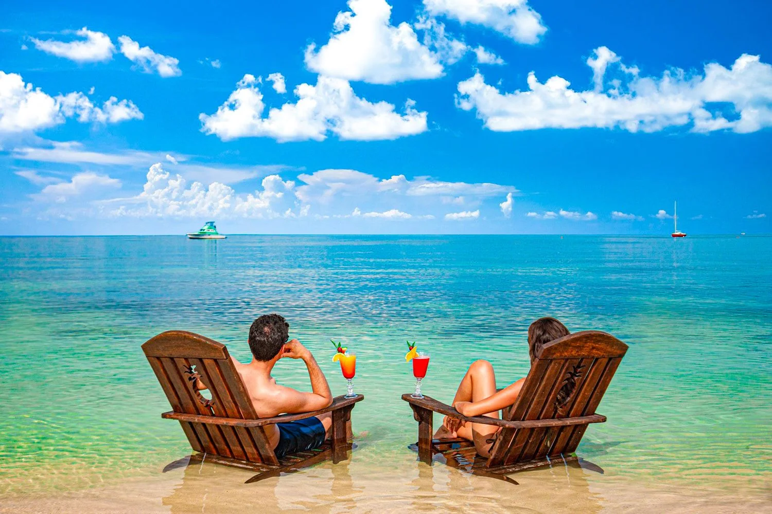 What Type Of Shark Are You? Quiz Relaxing drinks by the beach