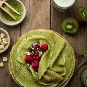 Breakfast A-Z Quiz Matcha pancakes