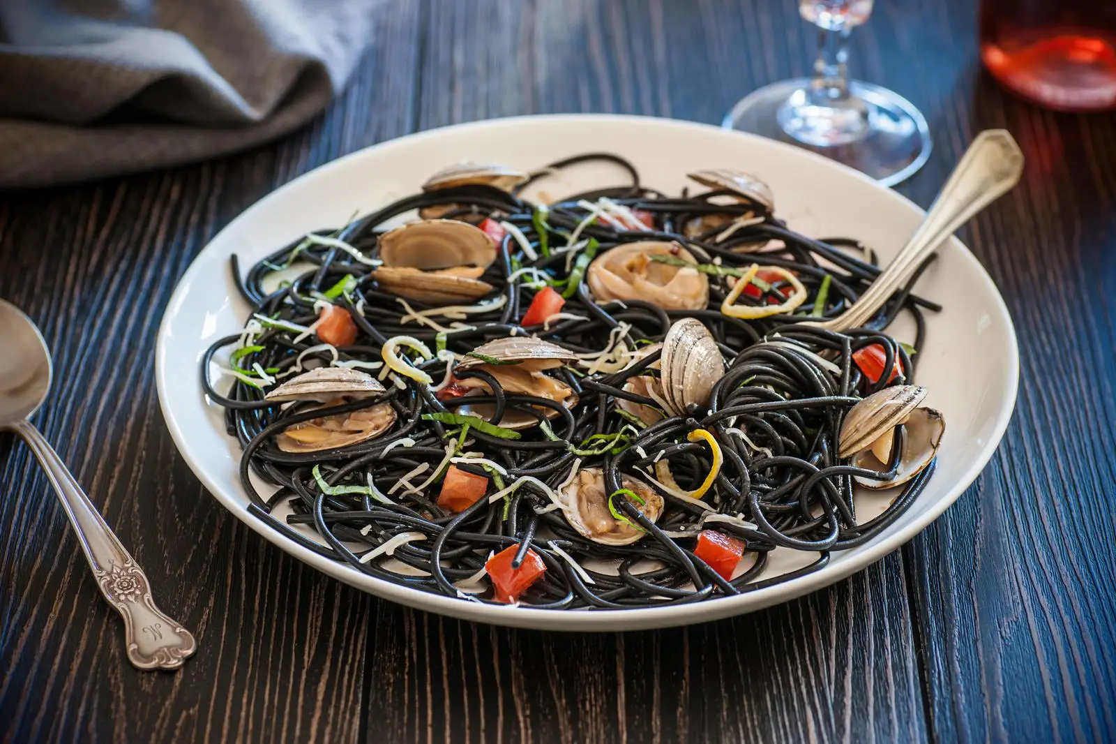 Black Food Halloween Quiz Squid ink pasta