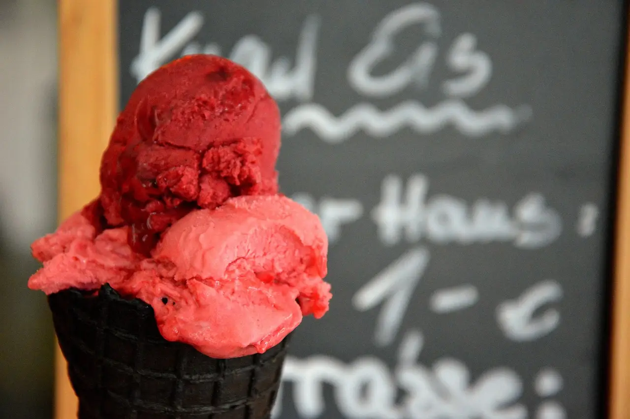 Colorful Ice Cream Guess Your Age Quiz Red ice cream