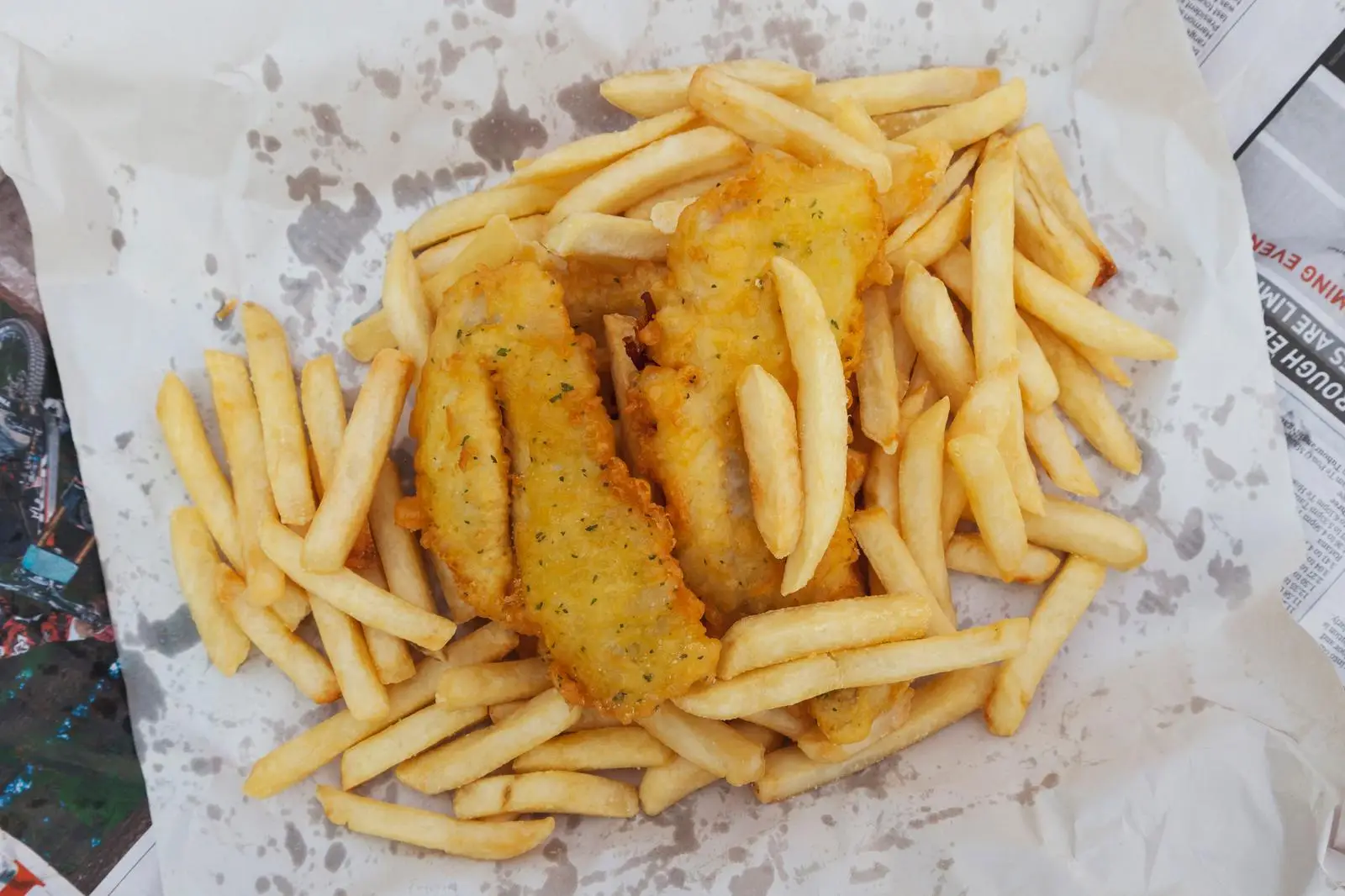 Eat A Fried Food Buffet & We'll Guess Your Age Quiz Fish and chips