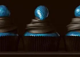 Black Food Halloween Quiz Charcoal cupcakes