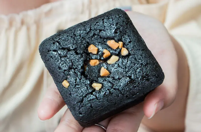 Black Food Halloween Quiz Blackout brownie