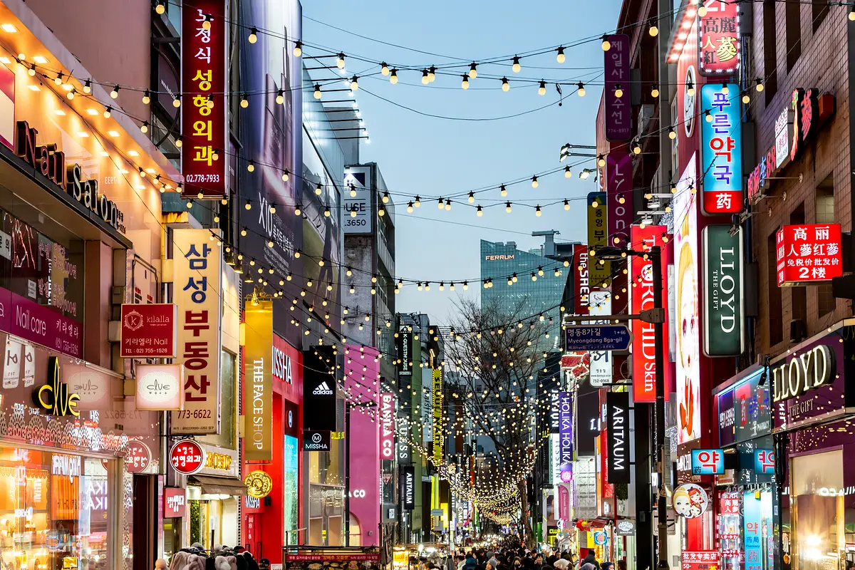 Myeongdong Shopping Street, Seoul, South Korea