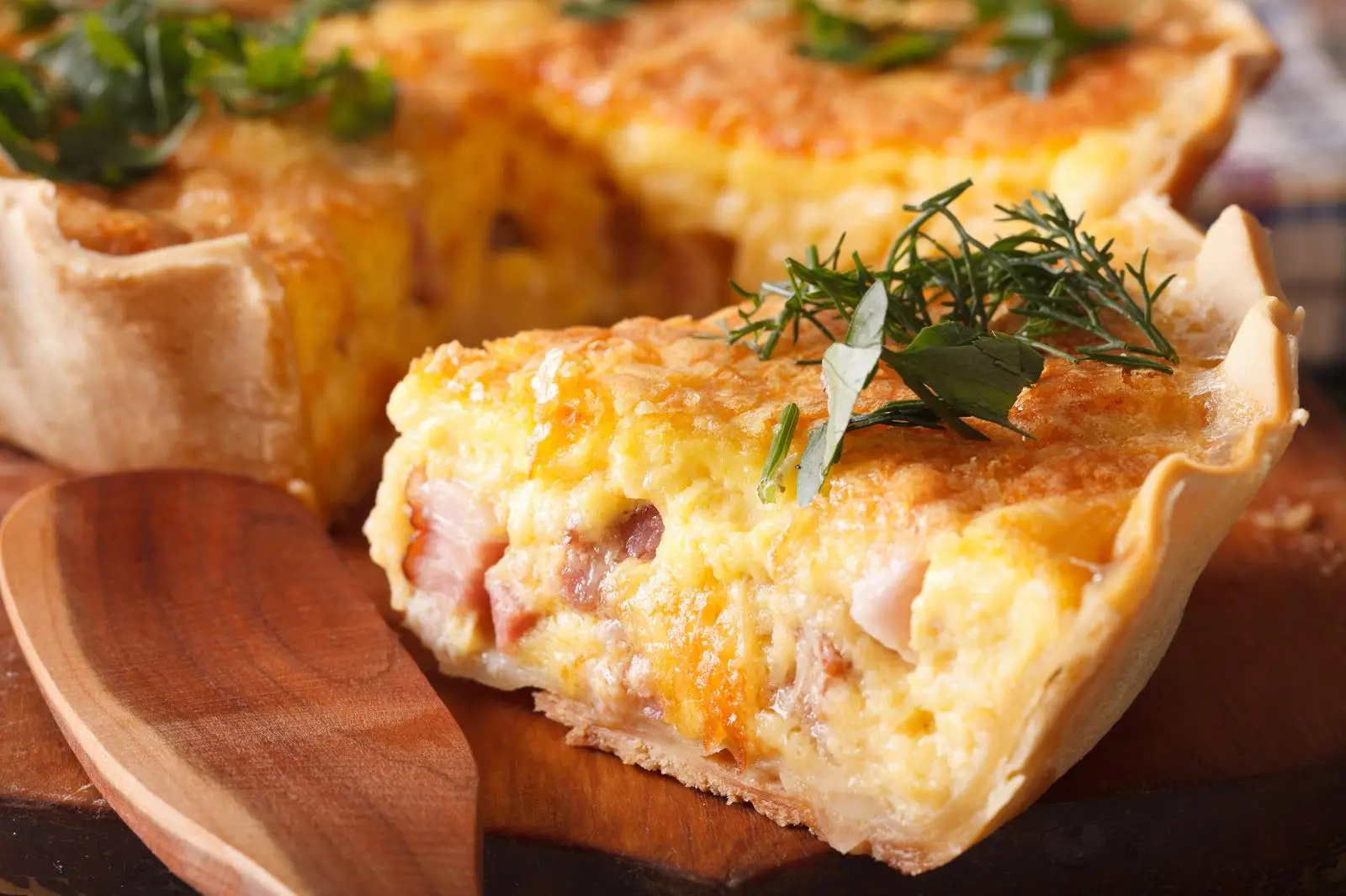 Pick Breakfast Foods And Get A Birthday Cake Flavor Quiz Ham and cheese quiche