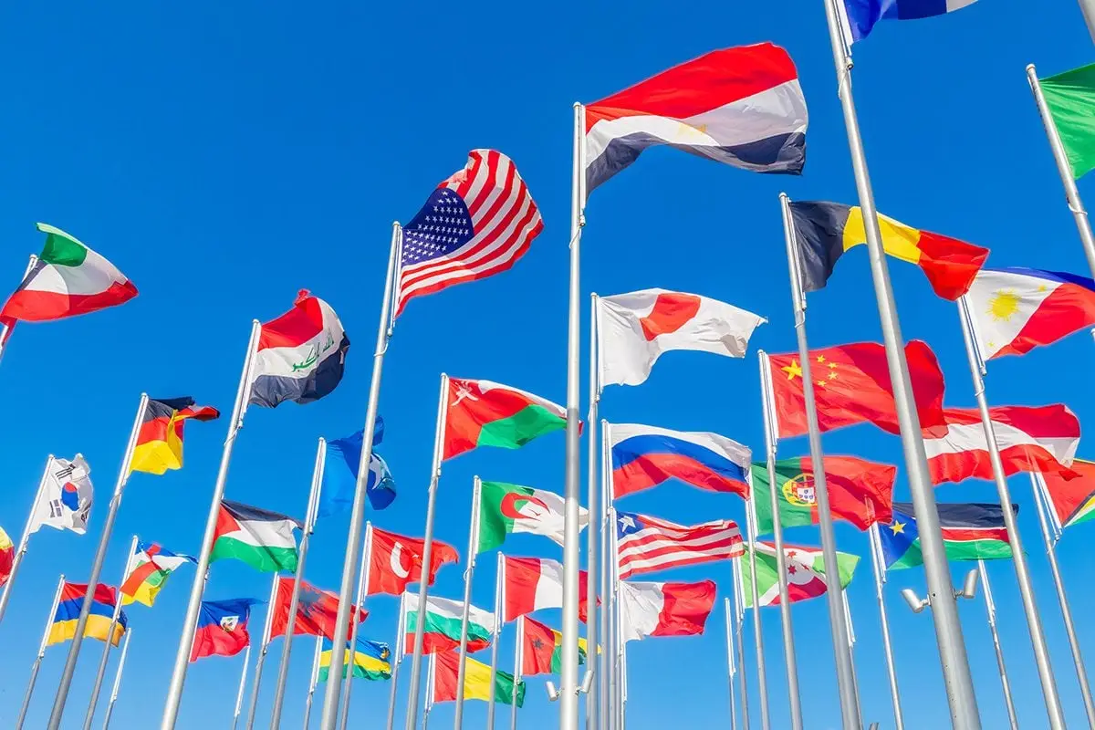 What's Blue? General Knowledge Quiz International country flags