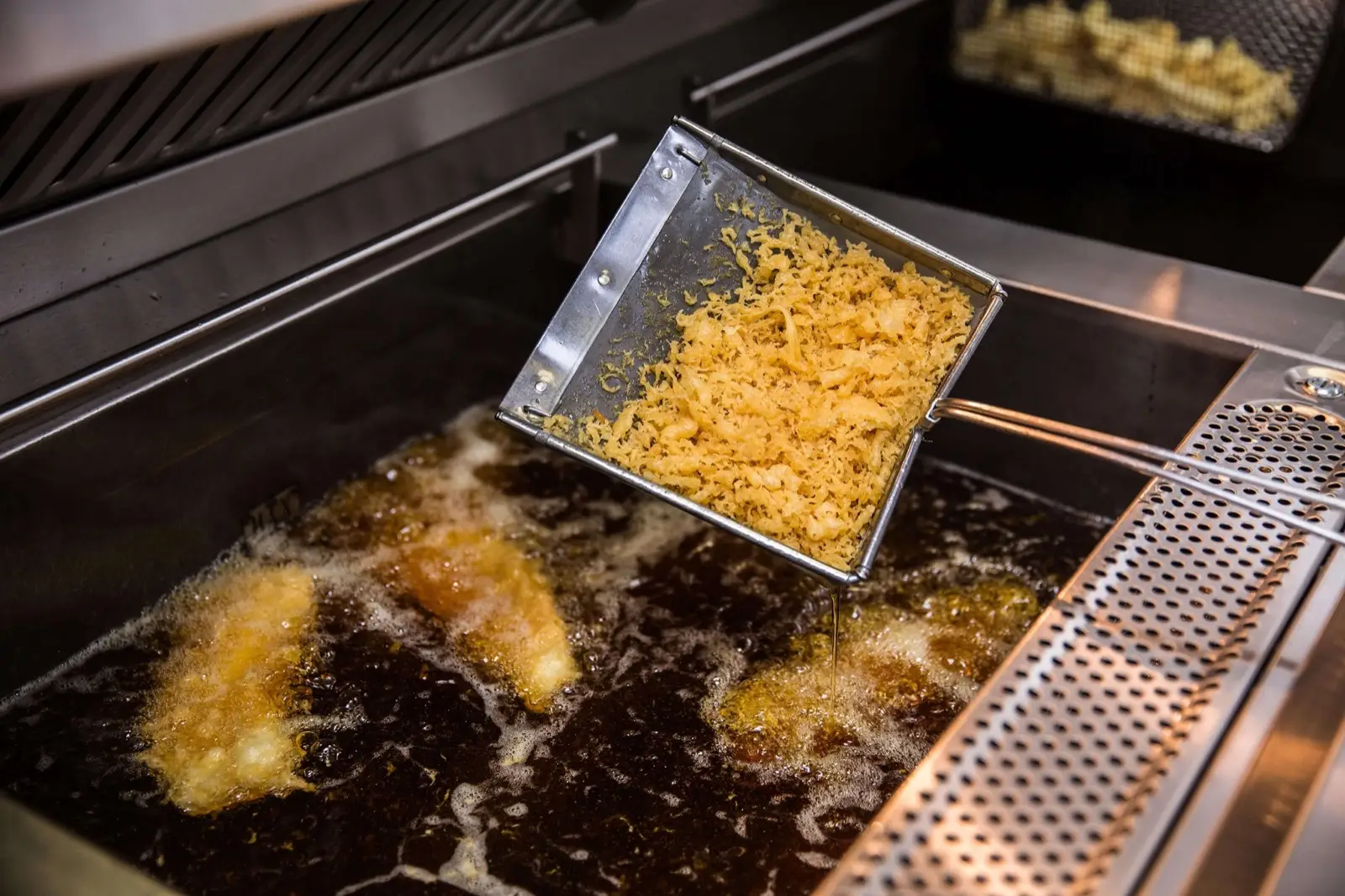 Scraps or batter bits